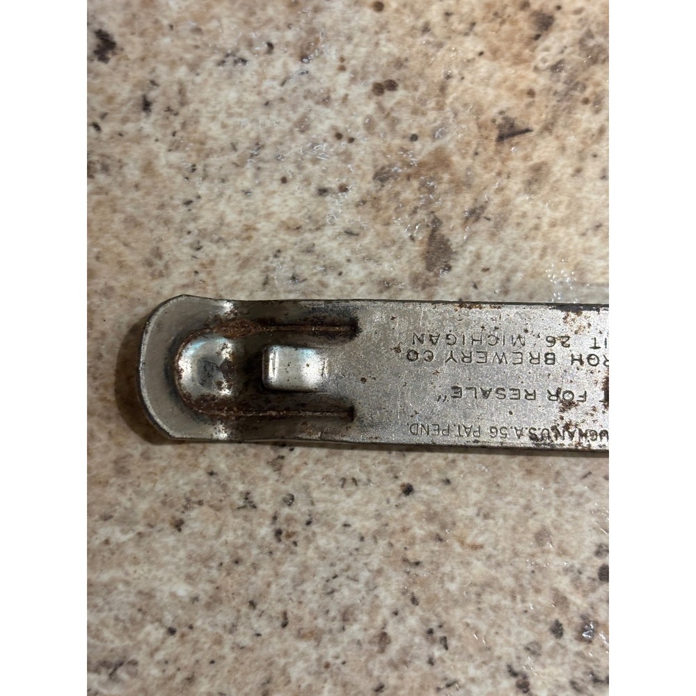 Vintage Stroh's Beer Church Key Bottle Can Opener Vaughan Detroit Michigan 4in - Picture 7 of 9
